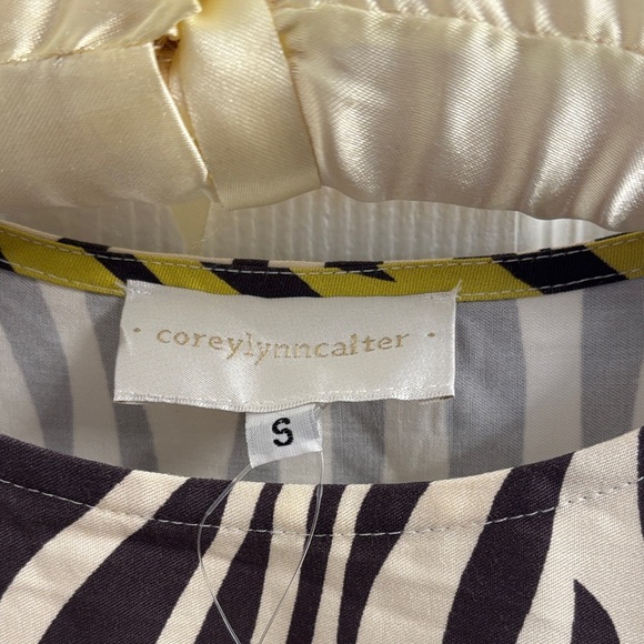 NWT Women's Corey Lynn Calter for Antropologie Zebra and Tiger Print Top Size S - Picture 3 of 11